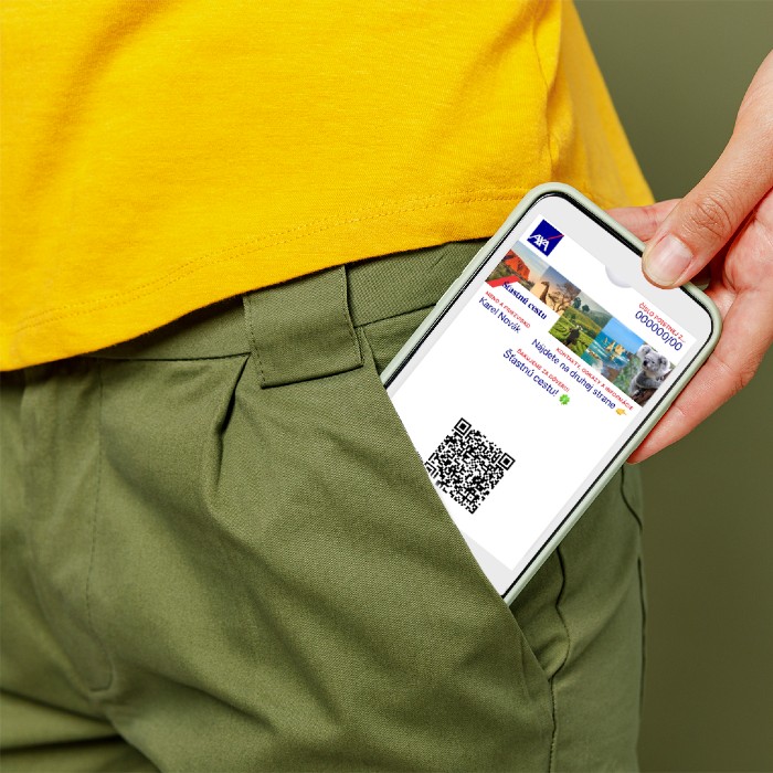AXA digitálna kartička